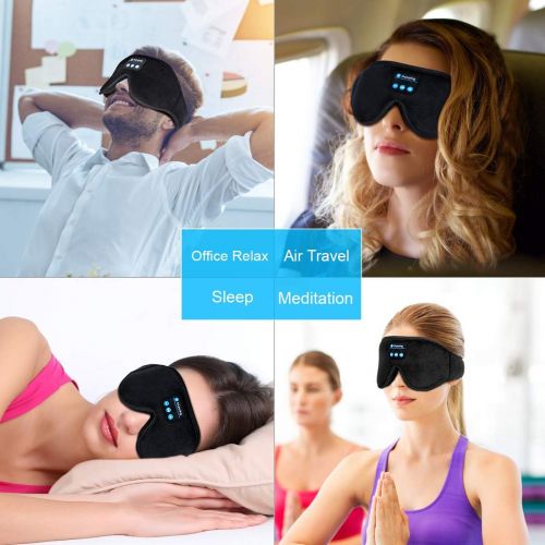  [아마존 핫딜] [아마존핫딜]Sleep Headphones, 3D Sleep Mask Bluetooth 5.0 Wireless Music Eye Mask, LC-dolida Sleeping Headphones for Side Sleepers, with Ultra-Thin HD Stereo Speakers Perfect for Sleeping, Air