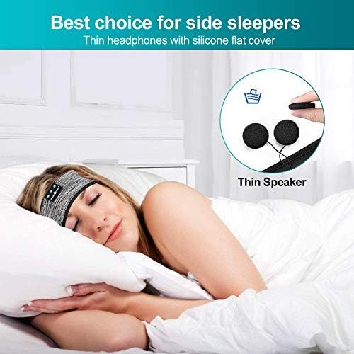  [아마존베스트]LC-dolida Bluetooth Sleep Headphones with Ultra Thin HD Stereo Speaker, Super-Soft Bluetooth 5.0 Sleep Headphones for Side Sleepers, Sports, etc., Gift