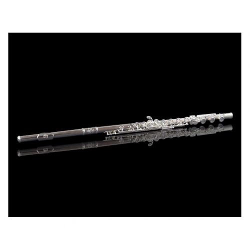  LD Long Di Flute Professional Silver Plated Intermediate 17 Keys, OpenClosed Hole C Flute with Split E key, Inline for Band & Orchestra