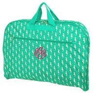 LD Bags Personalized Sea Horse Hanging Garment Bags (Green)