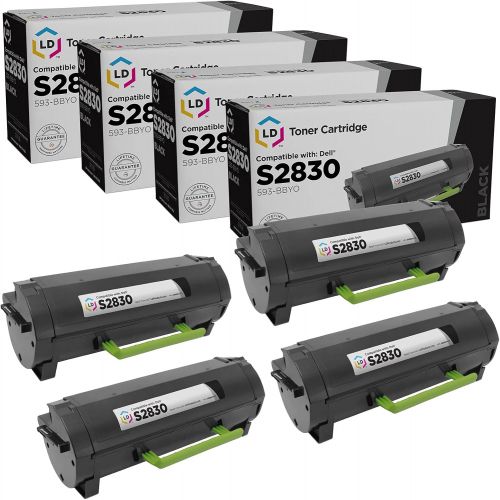  LD Products LD Compatible Toner Cartridge Replacement for Dell S2830dn 593 BBYO (Black, 4 Pack)