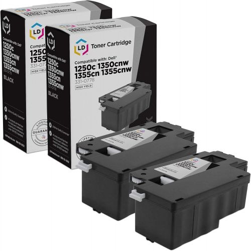  LD Products LD Compatible Toner Cartridge Replacement for Dell 331 0778 810WH High Yield (Black, 2 Pack)