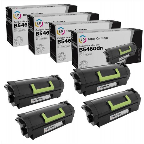  LD Products LD Compatible Toner Cartridge Replacement for Dell B5460dn 332 0131 Extra High Yield (Black, 4 Pack)