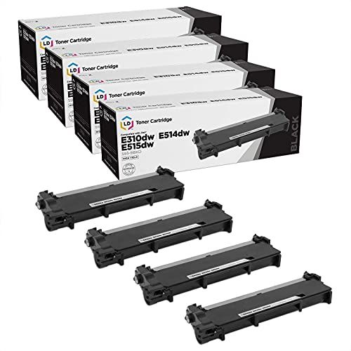  LD Products LD Compatible Toner Cartridge Replacement for Dell 593 BBKD P7RMX High Yield (Black, 4 Pack)