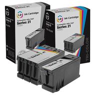 LD Products Compatible Ink Cartridge Replacements for Dell V313 Series 21 (1 Y498D Black, 1 Y499D Color, 2 Pack)