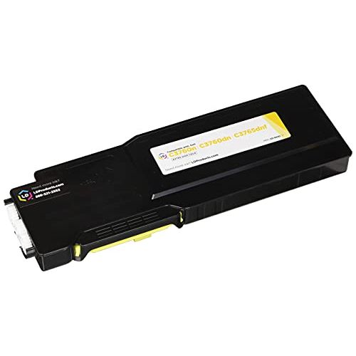  LD Products LD Compatible Toner to Replace Dell 331 8430 (MD8G4) Extra High Yield Yellow Toner Cartridge for Dell C3760 and C3765 Laser Printers