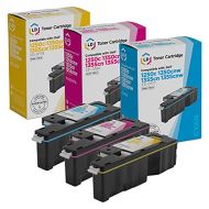 LD Products LD Compatible Toner Cartridge Printer Replacement for Dell Color Laser 1250c 1350 1760 High Yield (Cyan, Magenta, Yellow, 3 Pack)