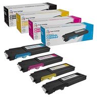 LD Products LD Compatible Toner Cartridge Replacements for Dell C2660dn C2665dnf Extra High Yield (1 Black, 1 Cyan, 1 Magenta, 1 Yellow, 4 Pack)