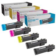 LD Products LD Compatible Toner Cartridge Replacements for Dell H625 H825 High Yield (2 Black, 1 Cyan, 1 Magenta, 1 Yellow, 5 Pack)