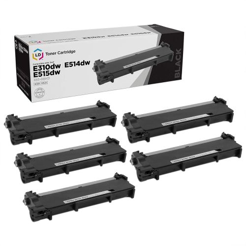  LD Products LD Compatible Toner Cartridge Replacement for Dell 593 BBKD P7RMX High Yield (Black, 5 Pack)