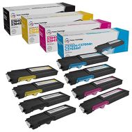 LD Products LD Compatible Toner Cartridge Replacement for Dell C3760 & C3765 Extra High Yield (2 Black, 2 Cyan, 2 Magenta, 2 Yellow, 8 Pack)