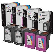 LD Products LD Remanufactured Ink Cartridge Replacement for HP 901 (2 Black, 2 Color, 4-Pack)