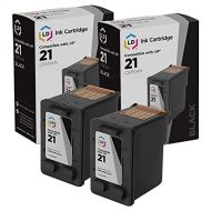 LD Products LD Remanufactured Ink-Cartridge Replacement for HP 21 C9351AN (Black, 2-Pack)