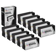 LD Products LD Compatible Ink Cartridge Replacement for HP 950XL CN045AN High Yield (Black, 10-Pack)