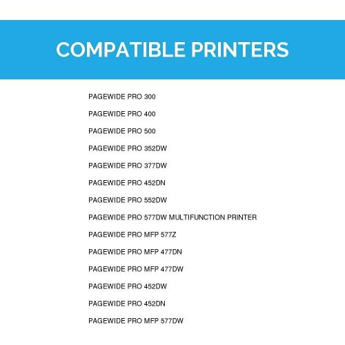  LD Products LD Compatible Ink Cartridge Replacements for HP 972A L0R92AN (Yellow)