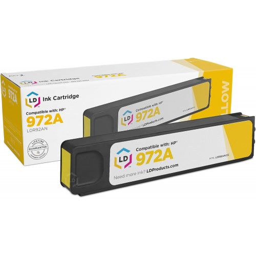  LD Products LD Compatible Ink Cartridge Replacements for HP 972A L0R92AN (Yellow)