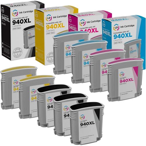  LD Products LD Remanufactured Ink Cartridge Replacement for HP 940XL High Yield (3 Black, 2 Cyan, 2 Magenta, 2 Yellow, 9-Pack)