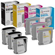 LD Products LD Remanufactured Ink Cartridge Replacement for HP 940XL High Yield (3 Black, 1 Cyan, 1 Magenta, 1 Yellow, 6-Pack)