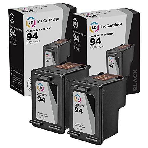  LD Products LD Remanufactured Ink Cartridge Replacement for HP 94 C8765WN (Black, 2-Pack)