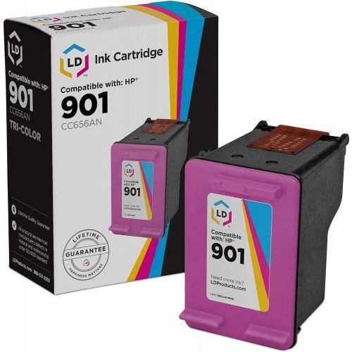  LD Products LD Remanufactured Ink Cartridge Replacement for HP 901 CC656AN (Color)