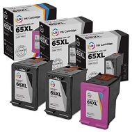 LD Products LD Remanufactured Ink Cartridge Replacements for HP 65 65XL High Yield (2 Black, 1 Color, 3-Pack)