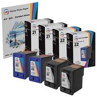 LD Products LD Remanufactured Ink Cartridge Replacement for HP 21 & 22 (2 Black, 2 Color, 4-Pack)