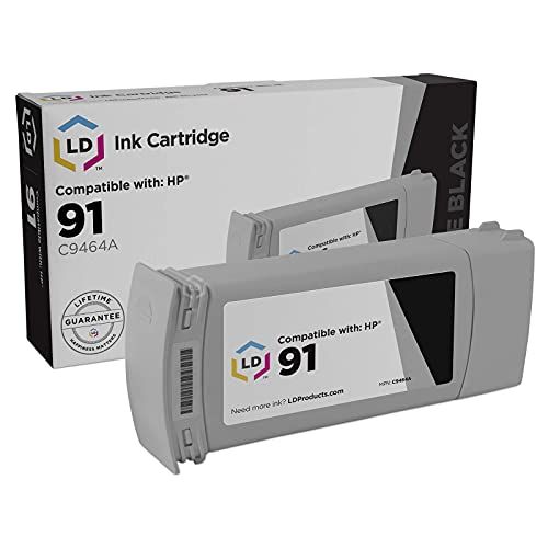  LD Products LD Remanufactured Ink Cartridge Replacement for HP 91 C9464A (Matte Black)