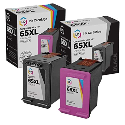  LD Products LD Remanufactured Ink Cartridge Replacements for HP 65XL High Yield (1 Black, 1 Color, 2-Pack)