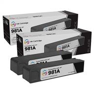 LD Products LD Remanufactured Ink Cartridge Replacement for HP 981A J3M71A (Black, 2-Pack)