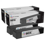 LD Products LD Remanufactured Ink Cartridge Replacements for HP 981X L0R12A High Yield (Black, 2-Pack)