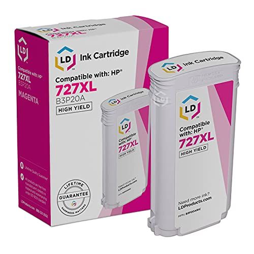  LD Products LD Remanufactured Ink Cartridge Replacement for HP 727XL B3P20A High Yield (Magenta)