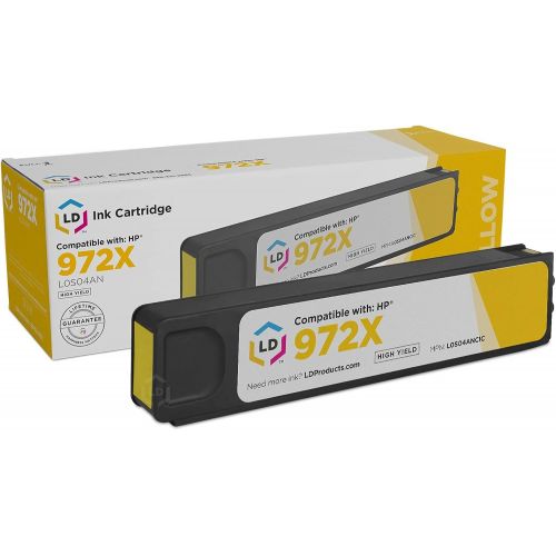  LD Products LD Compatible Ink Cartridge Replacement for HP 972X L0S04AN High Yield (Yellow)