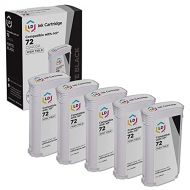 LD Products LD Remanufactured Ink Cartridge Replacement for HP 72 C9403A High Yield (Matte Black, 5-Pack)