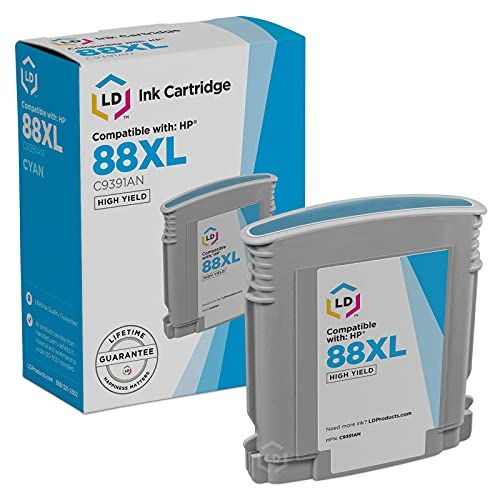  LD Products LD Remanufactured Ink Cartridge Replacement for HP 88XL C9391AN High Yield (Cyan)