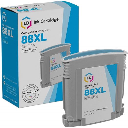 LD Products LD Remanufactured Ink Cartridge Replacement for HP 88XL C9391AN High Yield (Cyan)