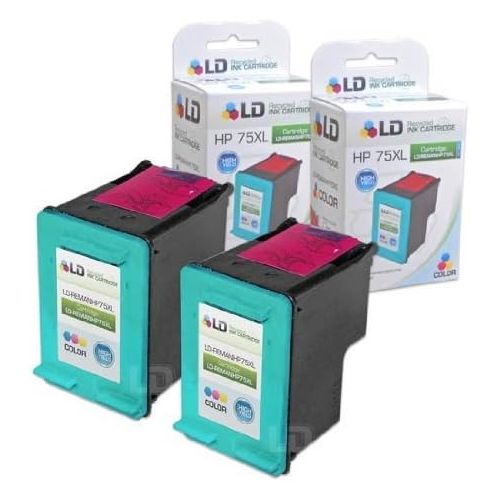  LD Products LD Remanufactured Ink Cartridge Replacement for HP 75XL CB338WN High Yield (Color, 2-Pack)