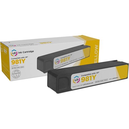  LD Products LD Remanufactured Ink Cartridge Replacement for HP 981Y L0R15A Extra High Yield (Yellow)