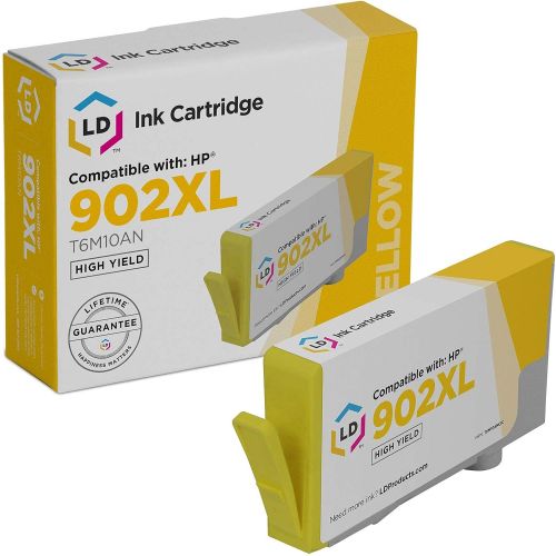  LD Products Compatible Ink Cartridge Replacement for HP 902XL T6M10AN High Yield (Yellow)