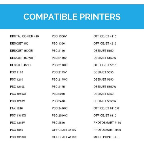  LD Products LD Remanufactured Ink Cartridge Replacement for HP 56 & HP 57 (2 Black, 1 Color, 3-Pack)