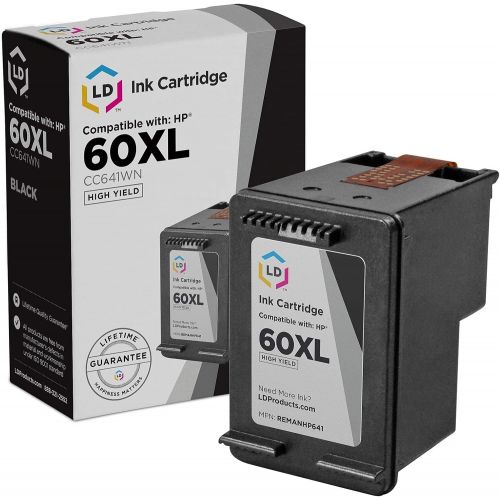  LD Products LD Remanufactured Ink Cartridge Printer Replacements for HP 60XL CC641WN High Yield (Black, 4-Pack)