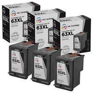 LD Products LD Remanufactured Ink Cartridge Replacement for HP 63XL F6U64AN High Yield (Black, 3-Pack)