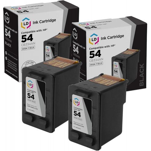  LD Products Remanufactured Ink Cartridge Replacement for HP CB334AN ( Black , 2-Pack )