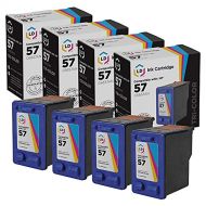 LD Products LD Remanufactured Ink Cartridge Replacement for HP 57 C6657AN (Color, 4-Pack)
