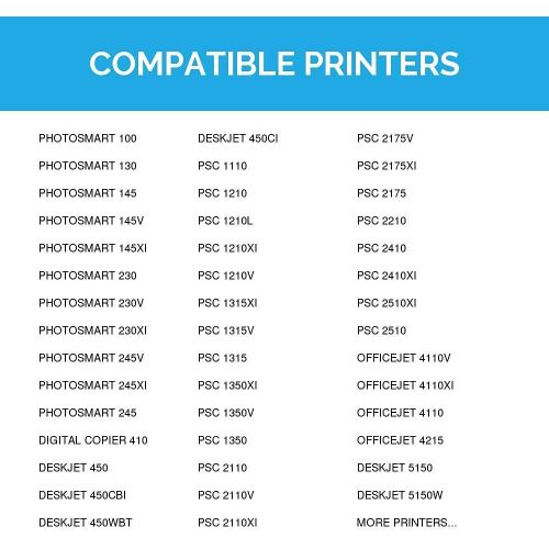  LD Products LD Remanufactured Ink Cartridge Replacement for HP 57 C6657AN (Color, 4-Pack)