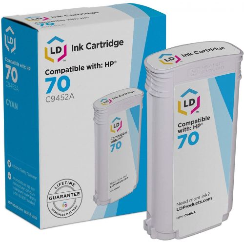  LD Products LD Remanufactured Ink Cartridge Replacement for HP 70 C9452A (Cyan)