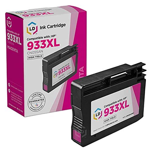  LD Products LD Compatible Ink Cartridge Replacement for HP 933XL CN055AN High Yield (Magenta)