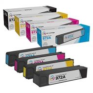 LD Products Compatible Ink Cartridge Replacements for HP 972A (1 Black, 1 Cyan, 1 Magenta, 1 Yellow, 4-Pack) for use in PageWide Pro 352dw, 377dw, 452dn, 452dw, 477dn, 477dw, 552dw