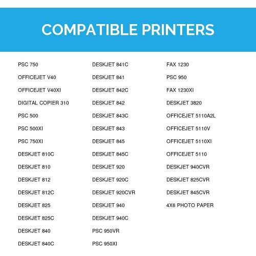  LD Products LD Remanufactured Ink Cartridge Replacement for HP 15 C6615DN (Black, 10-Pack)