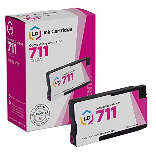  LD Products LD Remanufactured Ink Cartridge Replacement for HP 711 CZ131A (Magenta)