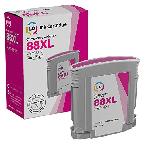  LD Products LD Remanufactured Ink Cartridge Replacement for HP 88XL C9392AN High Yield (Magenta)